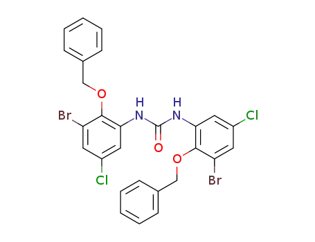 1,3-bis(5-chloro-3-bromo-2-benzyloxyphenyl)urea