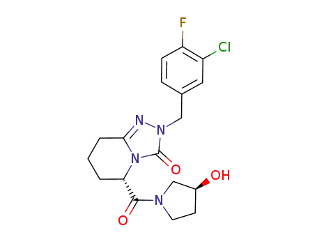 (5S)-2-(3-chloro-4-fluorobenzyl)-5-{[(3S)-3-hydroxypyrrolidin-1-yl]carbonyl}-5,6,7,8-tetrahydro[1,2,4]triazolo[4,3-a]pyridin-3(2H)-one