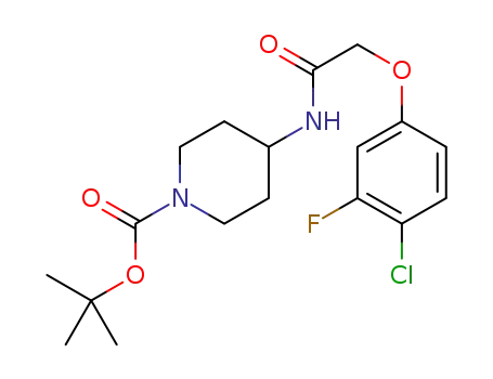 tert-butyl 4-[[2-(4-chloro-3-fluorophenoxy)acetyl]amino]piperidine-1-carboxylate