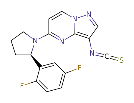(2R)-2-(2,5-difluorophenyl)-1-{3-isothiocyanatopyrazolo[1,5-a]pyrimidin-5-yl}pyrrolidine