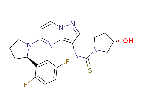 (3S)-N-{5-[(2R)-2-(2,5-difluorophenyl)pyrrolidin-1-yl]pyrazolo[1,5-a]pyrimidin-3-yl}-3-hydroxypyrrolidine-1-carbothioamide