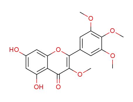 Molecular Structure of 14585-04-7 (5,7-DIHYDROXY-3,3',4',5'-TETRAMETHOXYFLAVONE)