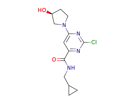 (S)-2-Chloro-N-(cyclopropylmethyl)-6-(3-hydroxypyrrolidin-1-yl)pyrimidine-4-carboxamide