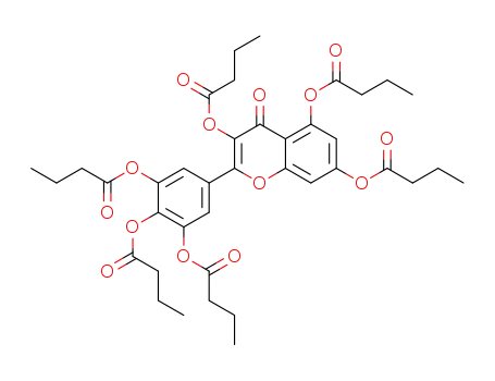 3,5-bis(butanoyloxy)-4-oxo-2-[3,4,5-tris(butanoyloxy)phenyl]-4H-chromen-7-yl butanoate