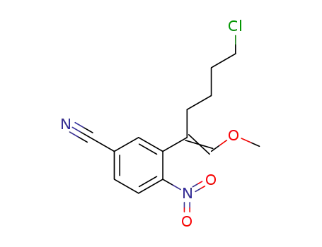 1-methoxy-2-(2-nitro-5-cyano)phenyl-6-chloro-n-hex-1-ene