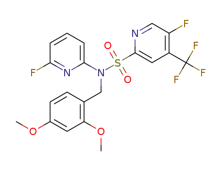 N-(2,4-dimethoxybenzyl)-5-fluoro-N-(6-fluoropyridin-2-yl)-4-(trifluoromethyl)pyridine-2-sulfonamide