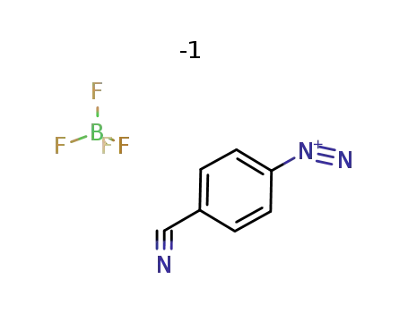 Molecular Structure of 2252-32-6 (Benzenediazonium, 4-cyano-, tetrafluoroborate(1-))