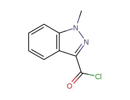 Molecular Structure of 106649-02-9 (1-METHYL-1H-INDAZOLE-3-CARBOXY CHLORIDE)