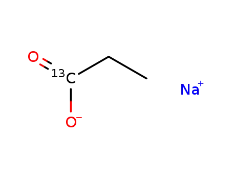 Molecular Structure of 62601-06-3 (SODIUM PROPIONATE-1-13C)