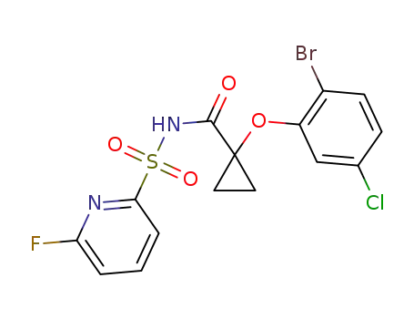 1-(2-bromo-5-chlorophenoxy)-N-((6-fluoropyridin-2-yl)sulfonyl)cyclopropanecarboxamide