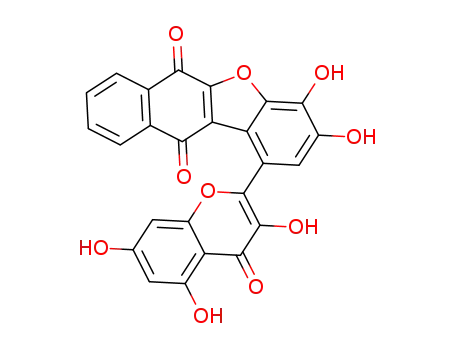 3,4-dihydroxy-1-(3,5,7-trihydroxy-4-oxo-4H-chromen-2-yl)naphtho[2,3-b]benzofuran-6,11-dione