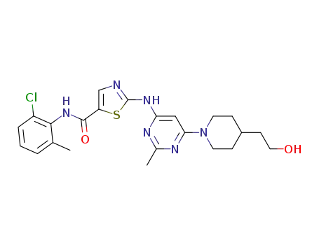 N-(2-chloro-6-methylphenyl)-2-((6-(4-(2-hydroxyethyl)piperidin-1-yl)-2-methylpyrimidin-4-yl)amino)thiazole-5-carboxamide