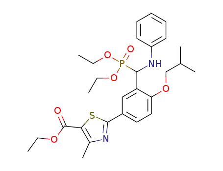 ethyl 2-(3-((diethoxyphosphoryl)(phenylamino)methyl)-4-isobutoxyphenyl)-4-methylthiazole-5-carboxylate