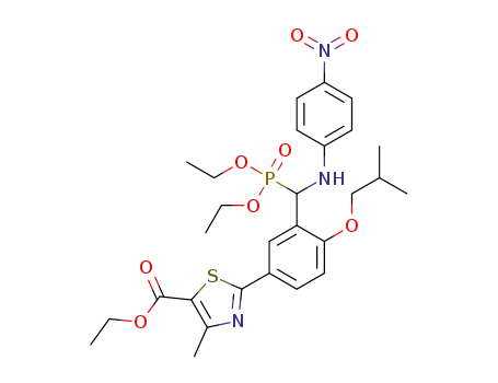 ethyl 2-(3-((diethoxyphosphoryl)((4-nitrophenyl)amino)methyl)-4-isobutoxyphenyl)-4-methylthiazole-5-carboxylate
