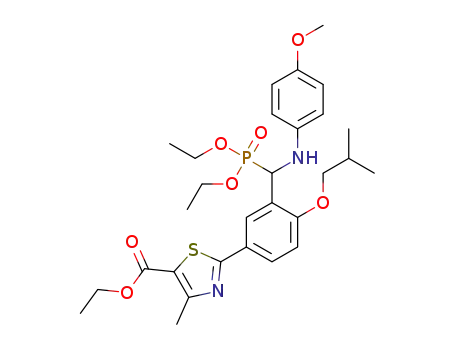 ethyl 2-(3-((diethoxyphosphoryl)((4-methoxyphenyl)amino)methyl)-4-isobutoxyphenyl)-4-methylthiazole-5-carboxylate