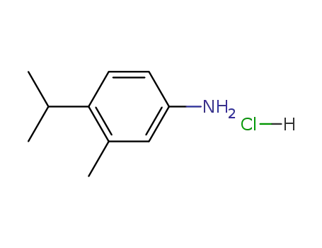 Molecular Structure of 4534-11-6 (3-METHYL-4-ISOPROPYLANILINE HYDROCHLORIDE)