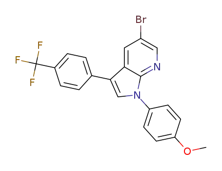 5-bromo-1-(4-methoxyphenyl)-3-(4-(trifluoromethyl)phenyl)-1H-pyrrolo[2,3-b]pyridine
