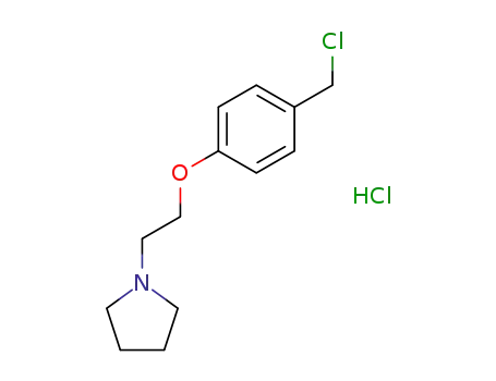 1-(2-(4-(chloromethyl)phenoxy)ethyl)pyrrolidine hydrochloride
