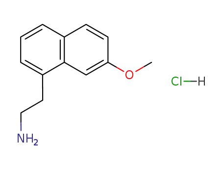 Molecular Structure of 139525-77-2 (2-(7-Methoxy-1-naphthyl)ethylamine hydrochloride)