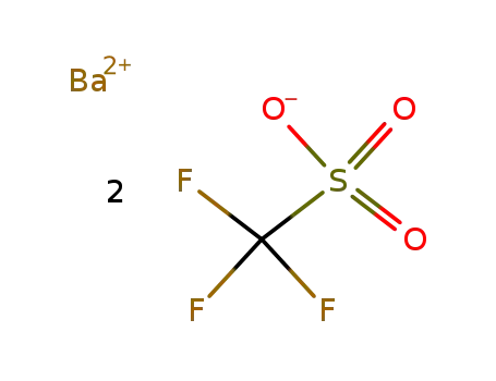 Molecular Structure of 2794-60-7 (BARIUM TRIFLUOROMETHANESULFONATE)