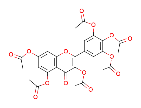 Molecular Structure of 14813-29-7 (MYRICETINHEXAACETATE)