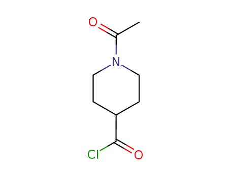 Molecular Structure of 59084-16-1 (1-ACETYLISONIPECOTOYL CHLORIDE)