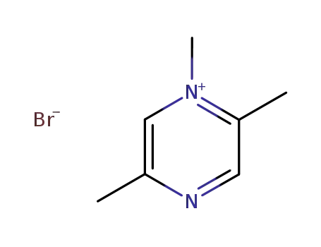Molecular Structure of 88234-17-7 (Pyrazinium, 1,2,5-trimethyl-, bromide)