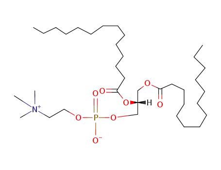 Molecular Structure of 18194-24-6 (1,2-Dimyristoyl-sn-glycero-3-phosphocholine)