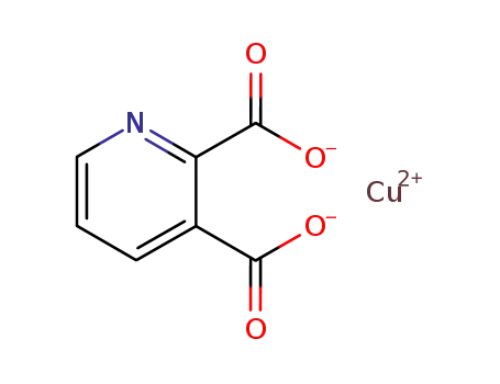 Molecular Structure of 18970-62-2 (2,3-Pyridinedicarboxylic acid copper(II) salt)