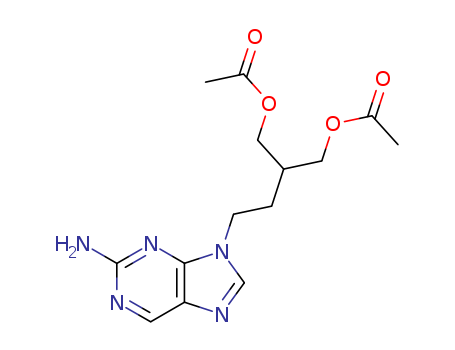 104227-87-4,Famciclovir,Amciclovir;BRL 42810;[2-(acetyloxymethyl)-4-(2-aminopurin-9-yl)butyl] acetate;FCV;1,3-Propanediol, 2-(2-(2-amino-9H-purin-9-yl)ethyl)-, diacetate (ester);2-(2-(2-Amino-9H-purin-9-yl)ethyl)-1,3-propanediol diacetate (ester);Diacetyl 6-deoxy-9-(4-hydroxy-3-hydroxymethyl-but-1-yl)guanine;Famvir;1,3-Propanediol,2-[2-(2-amino-9H-purin-9- yl)ethyl]-,diacetate (ester);Butenafine Hydrochloride;Famcyclovir;