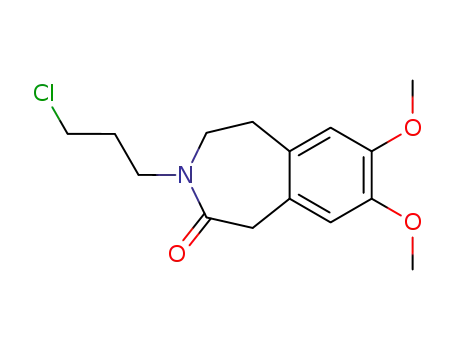 3-(3-chloropropyl)-7,8-dimethoxy-1,3,4,5-tetrahydro-2H-3-benzazepin-2-one