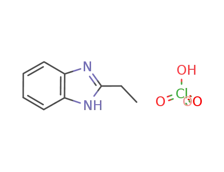 Molecular Structure of 138118-62-4 (1H-Benzimidazole, 2-ethyl-, monoperchlorate)