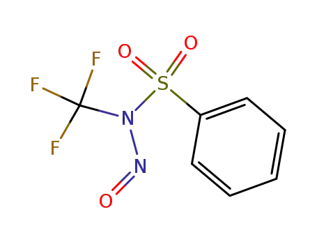 Molecular Structure of 80783-62-6 (Benzenesulfonamide, N-nitroso-N-(trifluoromethyl)-)