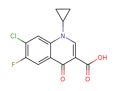 7-Chloro-1-cyclopropyl-6-fluoro-1,4-dihydro-4-oxoquinoline-3-carboxylic acid(86393-33-1)