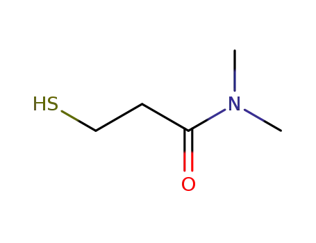 Molecular Structure of 92065-71-9 (Propanamide, 3-mercapto-N,N-dimethyl-)
