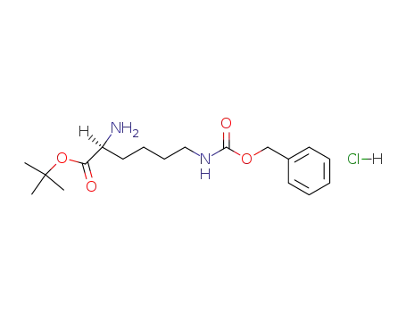 Molecular Structure of 5978-22-3 (H-LYS(Z)-OTBU HCL)