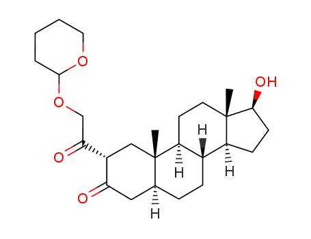 (2α,5α,17β)-17-Hydroxy-2-<<(tetrahydro-2H-pyran-2-yl)oxy>acetyl>androstan-3-one
