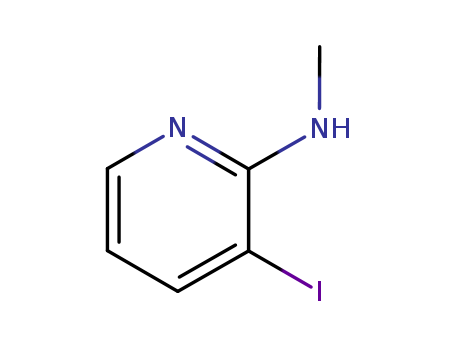 Molecular Structure of 113975-23-8 (2-Pyridinamine, 3-iodo-N-methyl-)