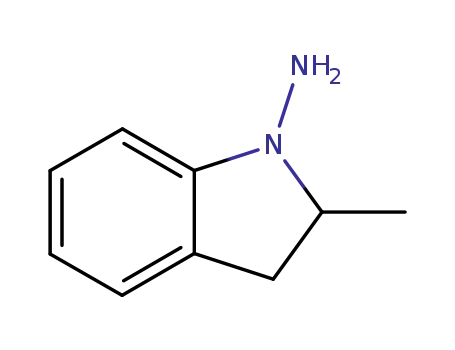 Molecular Structure of 31529-46-1 (2-Methylindolin-1-amine)