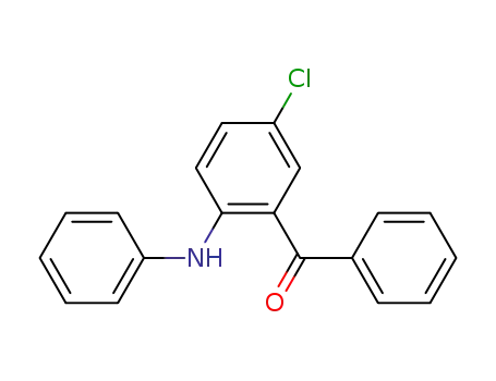 Molecular Structure of 108694-41-3 (Methanone, [5-chloro-2-(phenylamino)phenyl]phenyl-)