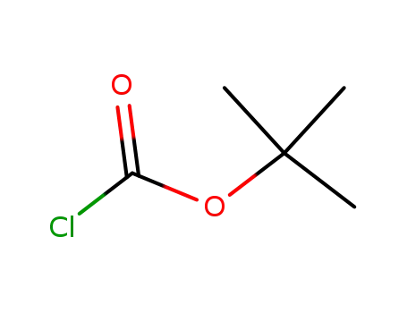 Molecular Structure of 24608-52-4 (Carbonochloridic acid, 1,1-dimethylethyl ester)