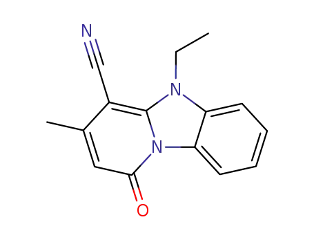 5-ethyl-3-methyl-1-oxo-1H,5H-pyrido<1,2-a>benzimidazole-4-carbonitrile
