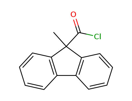 Molecular Structure of 82102-37-2 (9-Methylfluorene-9-carbonyl chloride)