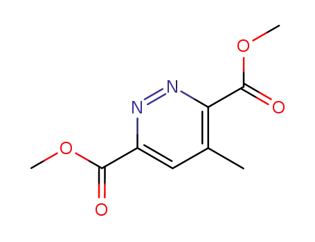 Molecular Structure of 2166-25-8 (3,6-Pyridazinedicarboxylic acid, 4-methyl-, dimethyl ester)