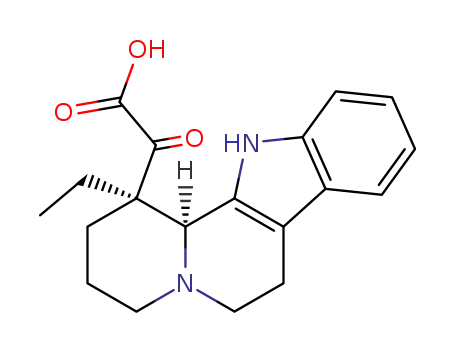 (-)-2-(1α-Ethyl-1,2,3,4,6,7,12,12bα-octahydroindolo<2,3-a>quinolizin-1-yl)-2-oxoacetic acid
