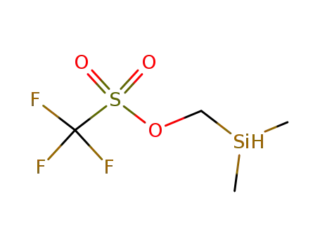 Molecular Structure of 99542-57-1 (Methanesulfonic acid, trifluoro-, (dimethylsilyl)methyl ester)