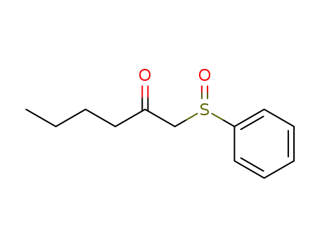 Molecular Structure of 141407-33-2 (2-Hexanone, 1-(phenylsulfinyl)-)
