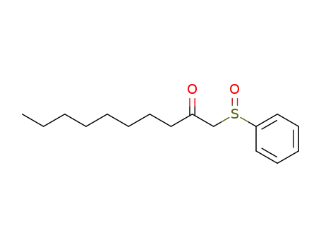 1-Benzenesulfinyl-decan-2-one