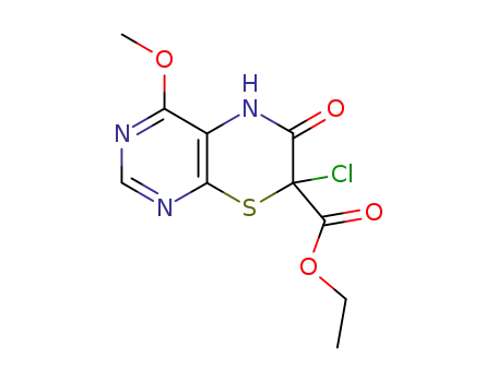 4-methoxy-6-oxo-7-chloro-7-ethoxycarbonyl-5H-pyrimido<4,5-b><1,4>thiazine
