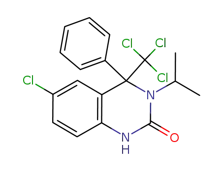 6-chloro-3,4-dihydro-3-isopropyl-4-phenyl-4-trichloromethyl-2(1H)-quinazolinone